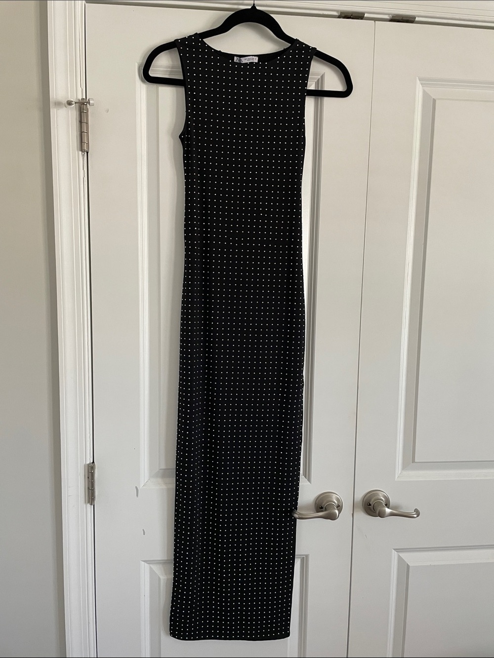 Zara Rhinestone Polyamide Dress - Picture 4 of 9